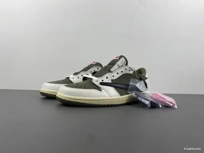 X AIR JORDAN MEDIUM DM7866-200 LOW 1 OLIVE SCOTT OG TRAVIS 0602
